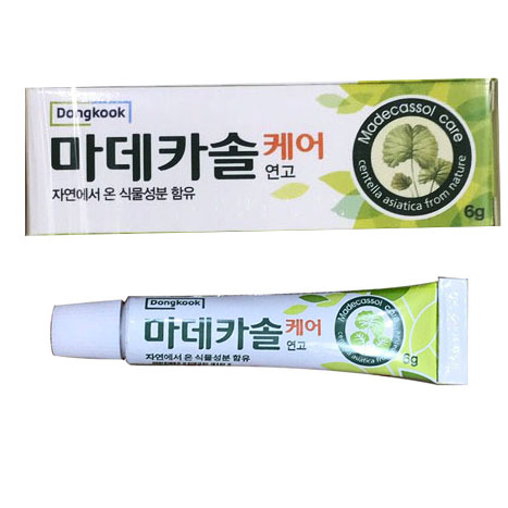 Thuốc mỡ Madecassol Care Ointment 6gr - Có kháng sinh - Chóng lành vết thương, chống sẹo, chống loét, chữa bỏng - Hàng Hàn Quốc - 6gr