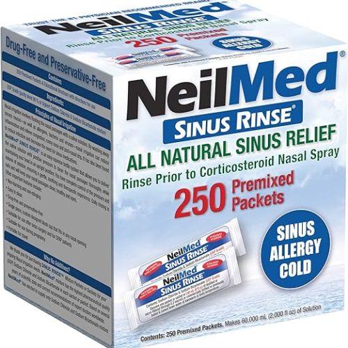 Muối pha rửa mũi xoang Neilmed Sinus Rinse - Túi 250 gói
