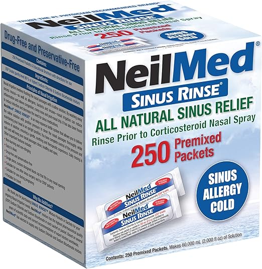 Muối pha rửa mũi xoang Neilmed Sinus Rinse - Túi 250 gói