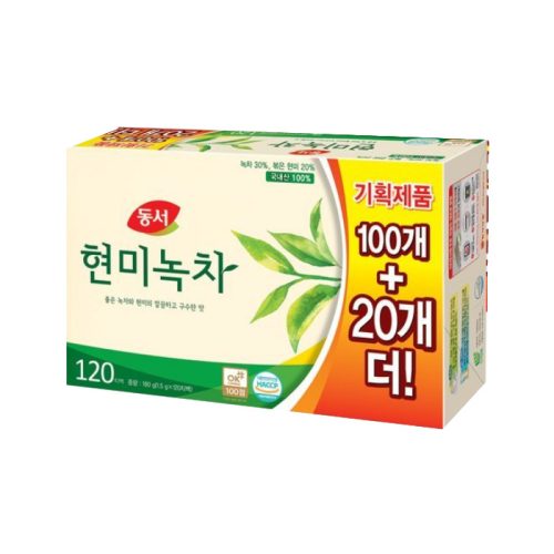Trà xanh gạo lứt Hàn Quốc gói nhúng - Hộp 180gr/120 gói