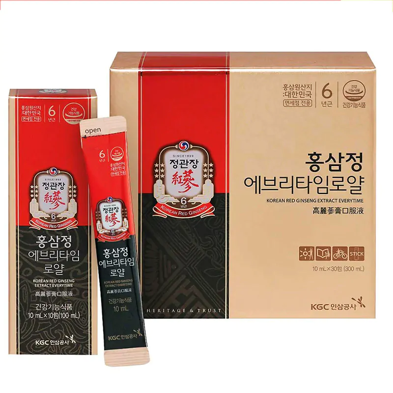 Trà hồng sâm uống liền Cheong Kwan Jang - Hộp 100 gói cốm * 3gr