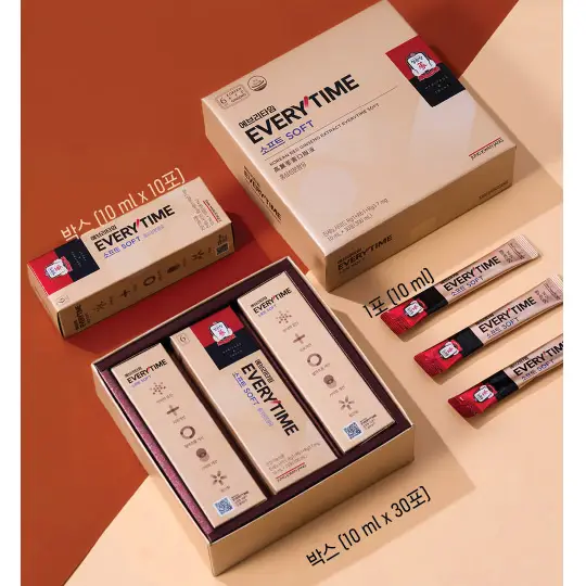 Nước hồng sâm chính phủ Cheong Kwan Jang Everytime SOFT - Hộp 10ml*30 gói - Ảnh 3