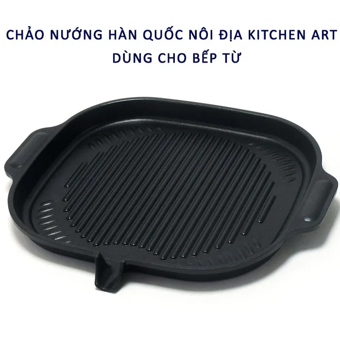 [Kitchen Art] Chảo nướng thịt Hàn Quốc Keumsang - Hình tròn - Phi 32cm- Dùng bếp từ - Ảnh 7