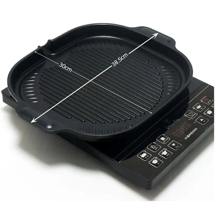 [Kitchen Art] Chảo nướng thịt Hàn Quốc Keumsang - Hình tròn - Phi 32cm- Dùng bếp từ