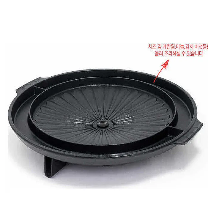 [Kitchen Art] Chảo nướng thịt Hàn Quốc Keumsang - Hình tròn - Phi 37cm- Dùng bếp ga / hồng ngoại - Ảnh 2