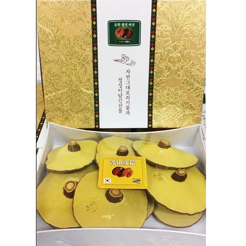 Nấm Linh Chi Kim tuyến 1kg - Hàn Quốc - Hộp quà tặng đẹp - Hàng cao cấp