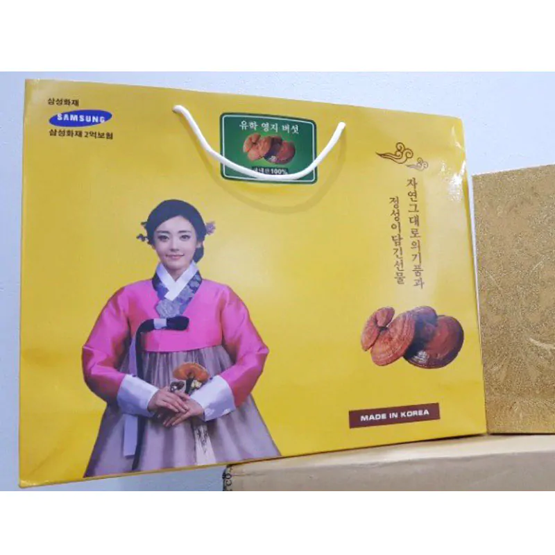 Nấm Linh Chi Kim tuyến 1kg - Hàn Quốc - Hộp quà tặng đẹp - Hàng cao cấp - Ảnh 3
