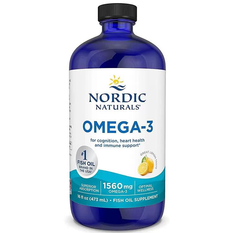 Dầu cá Nordic Naturals Omega-3 vị Lemon - Lemon 16 oz (473ml)-1560 mg Omega-3