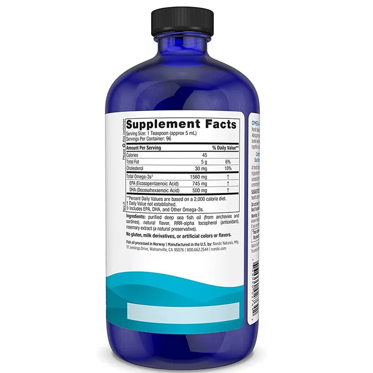 Dầu cá Nordic Naturals Omega-3 vị Lemon - Lemon 16 oz (473ml)-1560 mg Omega-3 - Ảnh 3
