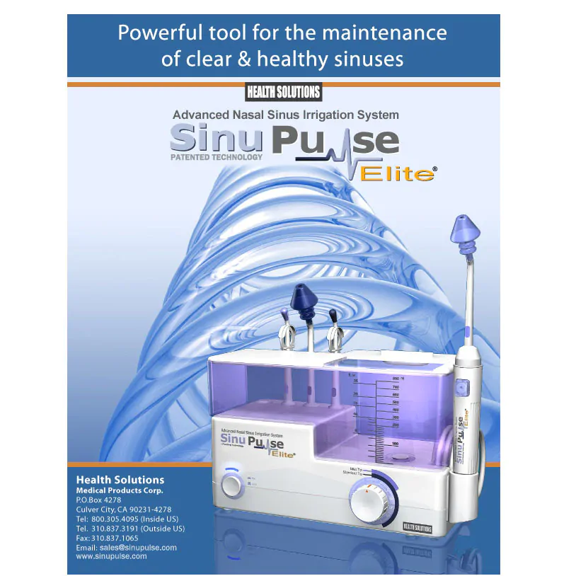 Máy rửa mũi xoang SinuPulse Elite: rửa sạch mũi, xoang, họng, mát-xa mũi họng tại nhà - Ảnh 6