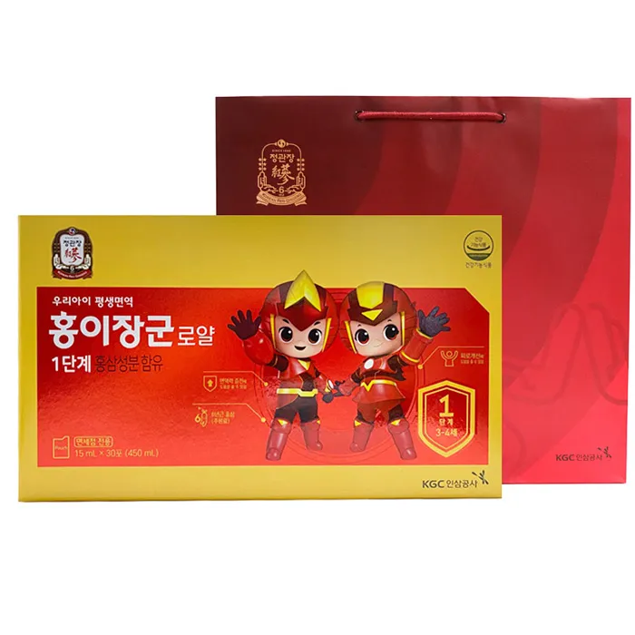 Hồng sâm trẻ em Chính phủ - Giai đoạn 1 từ 3-4 tuổi - Hộp 30 gói*15ml