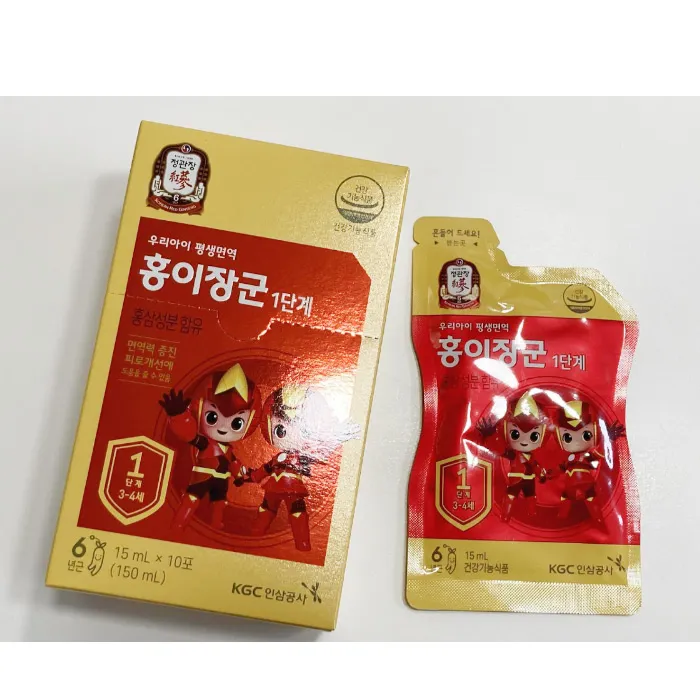 Hồng sâm trẻ em Chính phủ - Giai đoạn 1 từ 3-4 tuổi - Hộp 30 gói*15ml - Ảnh 2
