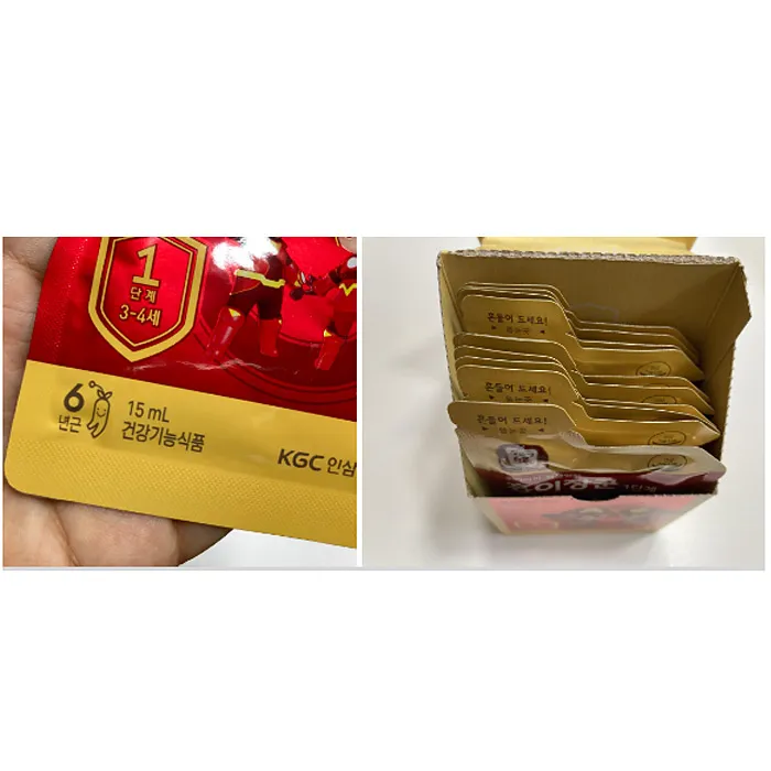 Hồng sâm trẻ em Chính phủ - Giai đoạn 1 từ 3-4 tuổi - Hộp 30 gói*15ml - Ảnh 8