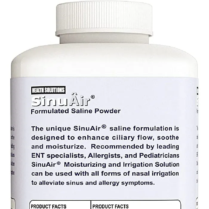 Muối bột rửa mũi SinuAir - 120 suất rửa mũi -Lọ 300gr - Ảnh 3