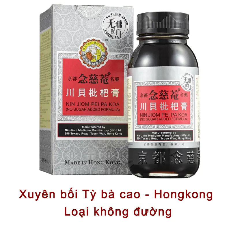 Xuyên bối tỳ bà cao loại không đường, dùng được cho bệnh nhân tiểu đường