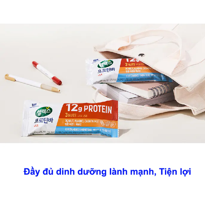 Thanh đạm từ hạt - Protein Bar- Select Maeil - Hàn Quốc - Hộp 6 miếng - Ảnh 3
