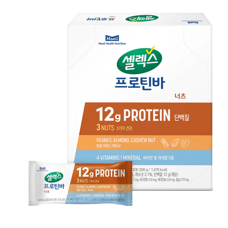 Thanh đạm từ hạt - Protein Bar- Select Maeil - Hàn Quốc - Hộp 6 miếng