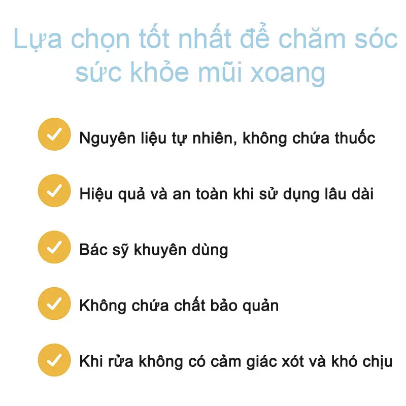 Hộp Set 30 gói muối pha rửa mũi xoang SinuAir 5g * 500ml nước - Ảnh 9