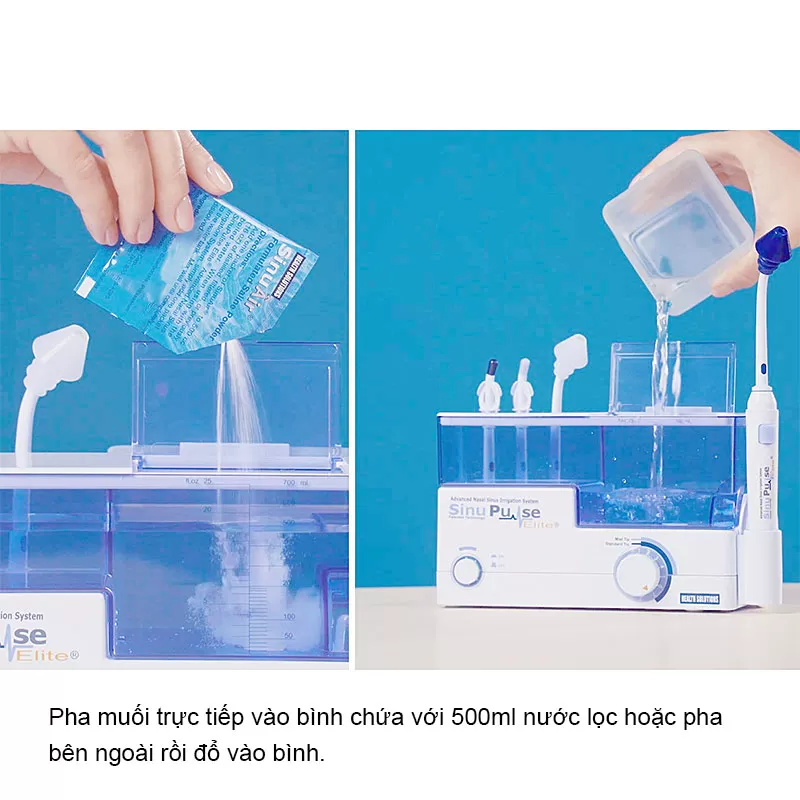 Hộp Set 30 gói muối pha rửa mũi xoang SinuAir 5g * 500ml nước - Ảnh 3