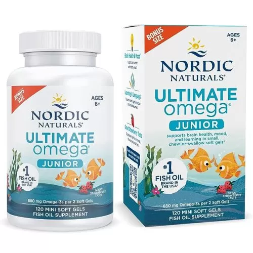Nordic Naturals Ultimate Omega Jr., Strawberry - 120 Mini Soft Gels