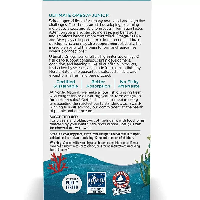 Nordic Naturals Ultimate Omega Jr., Strawberry - 120 Mini Soft Gels - Ảnh 3