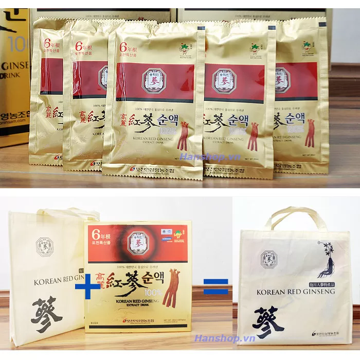 Nước tinh chất Hồng sâm 100% - 6 năm Pocheon -Hộp 30 gói*80ml - Ảnh 3