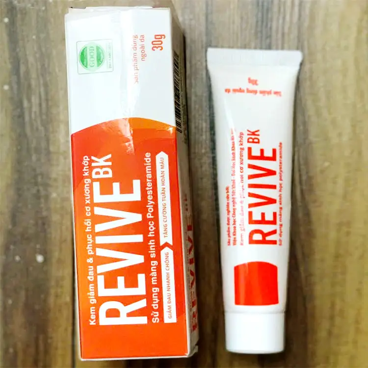 Kem giảm đau và phục hồi cơ xương khớp REVIVE BK - Tuýp 30gr