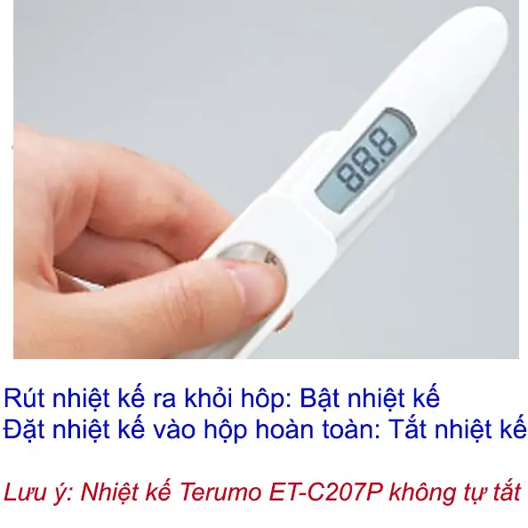 Nhiệt kế điện tử cặp nách Terumo C207 - Hàng dùng bệnh viện – Không thể thay pin - Ảnh 4