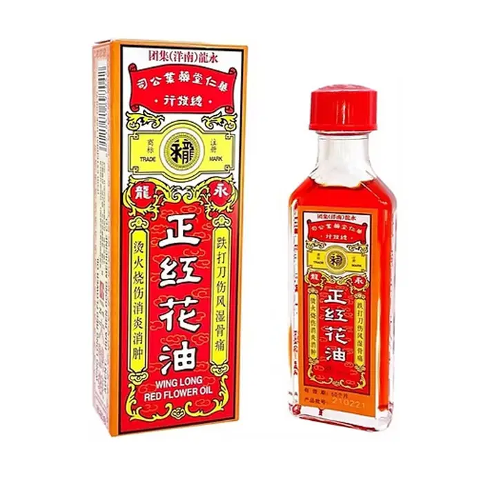 Dầu hoa đỏ (hồng hoa) Wing Long Red Flower Oil - 20ml